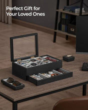 Load image into Gallery viewer, SONGMICS 8-Slot 2-Tier Watch Box - Black