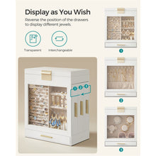 Load image into Gallery viewer, SONGMICS 5 Tier Jewellery Box with Glass Window