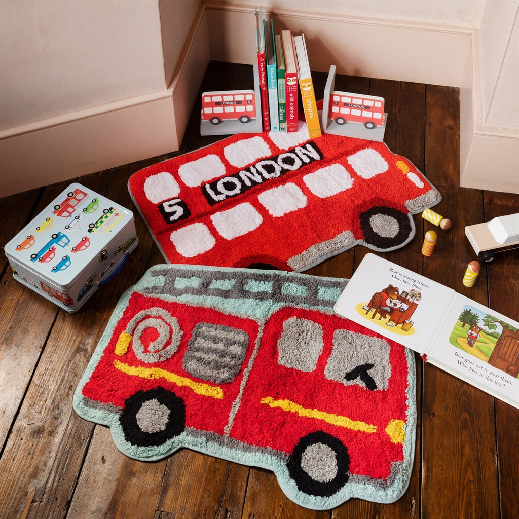 Sass & Belle: Fire Engine Rug (44 x 60cm)