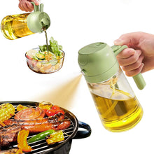 Load image into Gallery viewer, OZZYCOOK 2 in 1 Oil Dispenser Bottle - Green