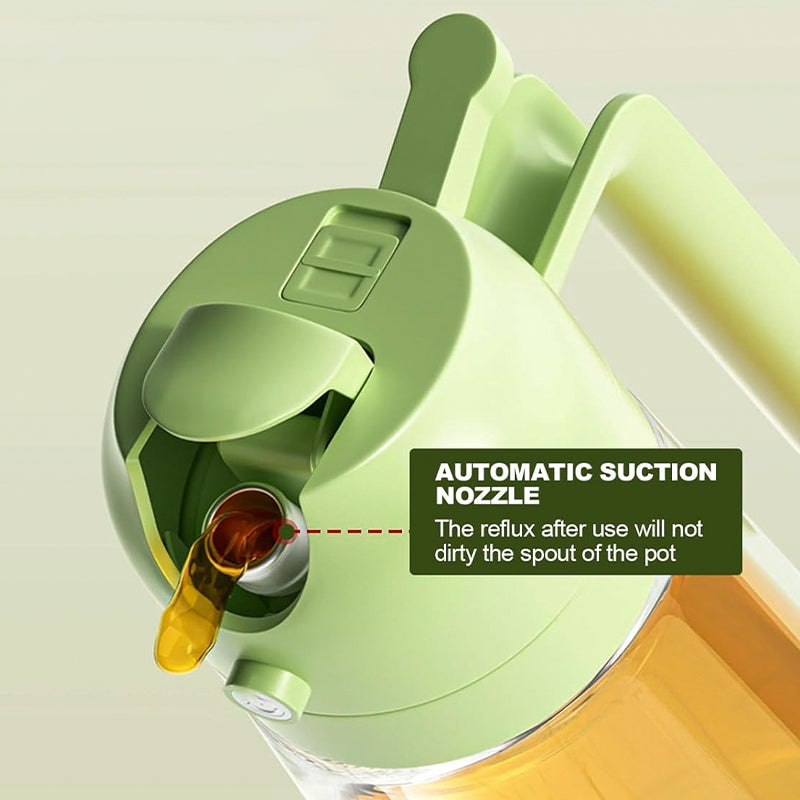 OZZYCOOK 2 in 1 Oil Dispenser Bottle - Green