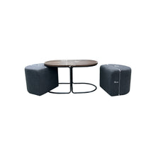 Load image into Gallery viewer, Fraser Country Coffee Table with Boucle Ottoman - Grey