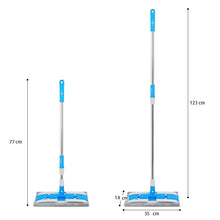 Load image into Gallery viewer, Microfiber Mop with 2 Reusable Flat Mop Pads - Grey - CLEANFOK