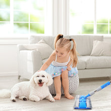 Load image into Gallery viewer, Microfiber Mop with 2 Reusable Flat Mop Pads - Grey - CLEANFOK