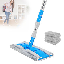 Load image into Gallery viewer, Microfiber Mop with 2 Reusable Flat Mop Pads - Grey - CLEANFOK