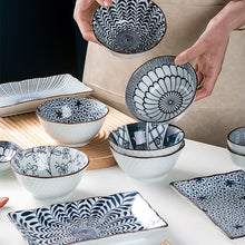 Load image into Gallery viewer, OZZYCOOK 7-Piece Japanese Inspired Plates and Bowls Set