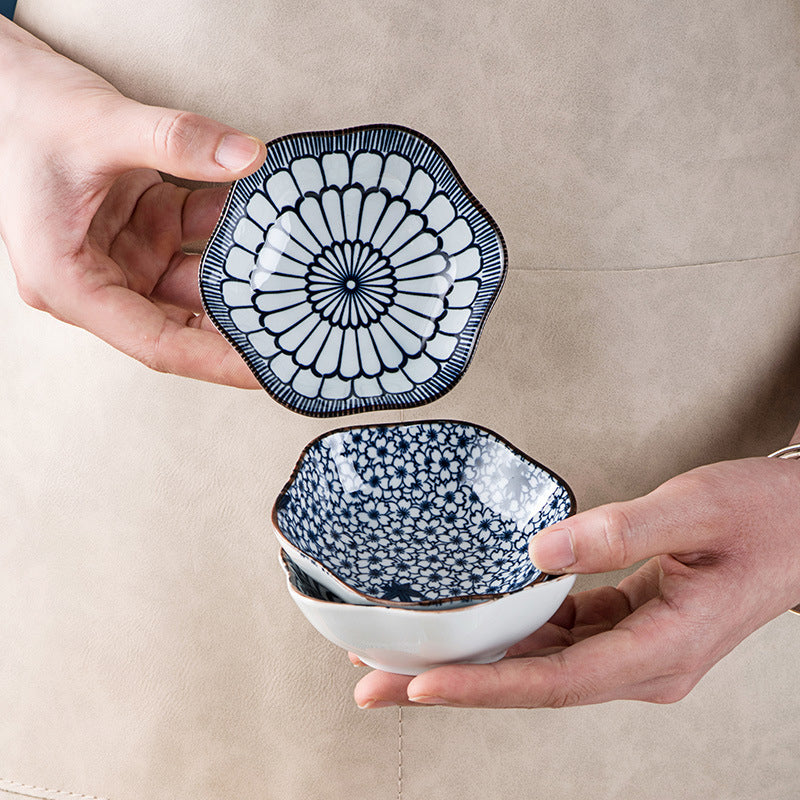 OZZYCOOK 7-Piece Japanese Inspired Plates and Bowls Set