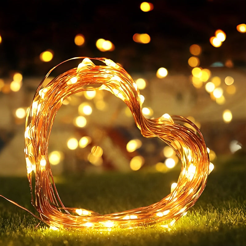 LUMIRO 2-Pack 32M 300 LED Solar String Lights - Warm Light