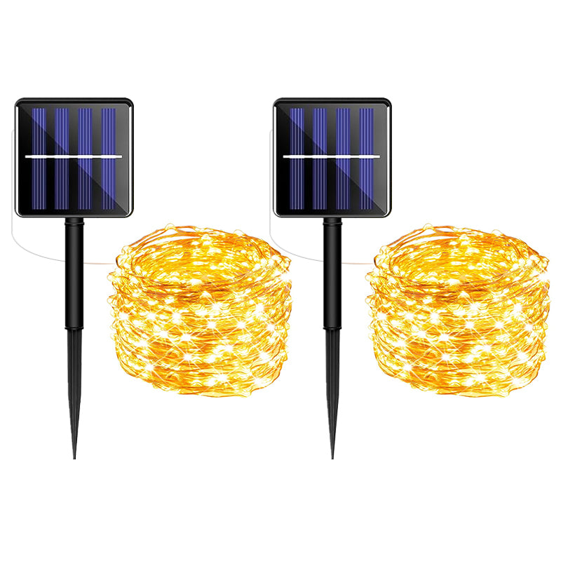 LUMIRO 2-Pack 32M 300 LED Solar String Lights - Warm Light