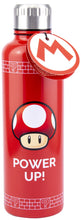 Load image into Gallery viewer, Super Mario: Mushroom 1Up Water Bottle