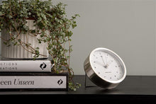 Load image into Gallery viewer, Karlsson: Tinge Alarm Clock - Silver/White