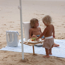 Load image into Gallery viewer, Sunnylife: Beach and Picnic Blanket - Le Weekend Mid Blue-Cream