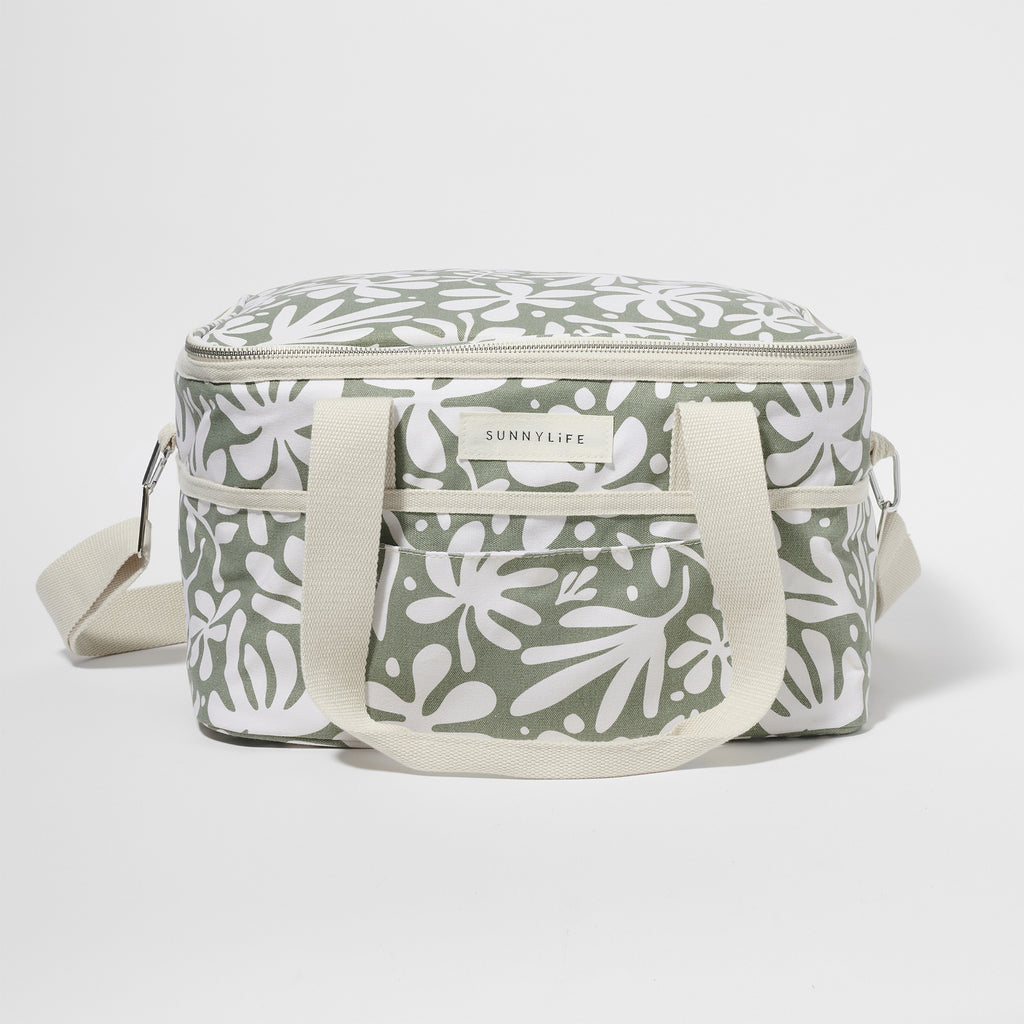 Sunnylife: Canvas Cooler Bag - The Vacay Olive