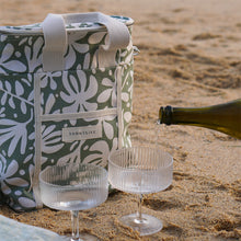 Load image into Gallery viewer, Sunnylife: Canvas Drinks Cooler Bag - The Vacay Olive