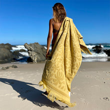 Load image into Gallery viewer, Sunnylife: Luxe Towel - Mango Bay Golden Mustard