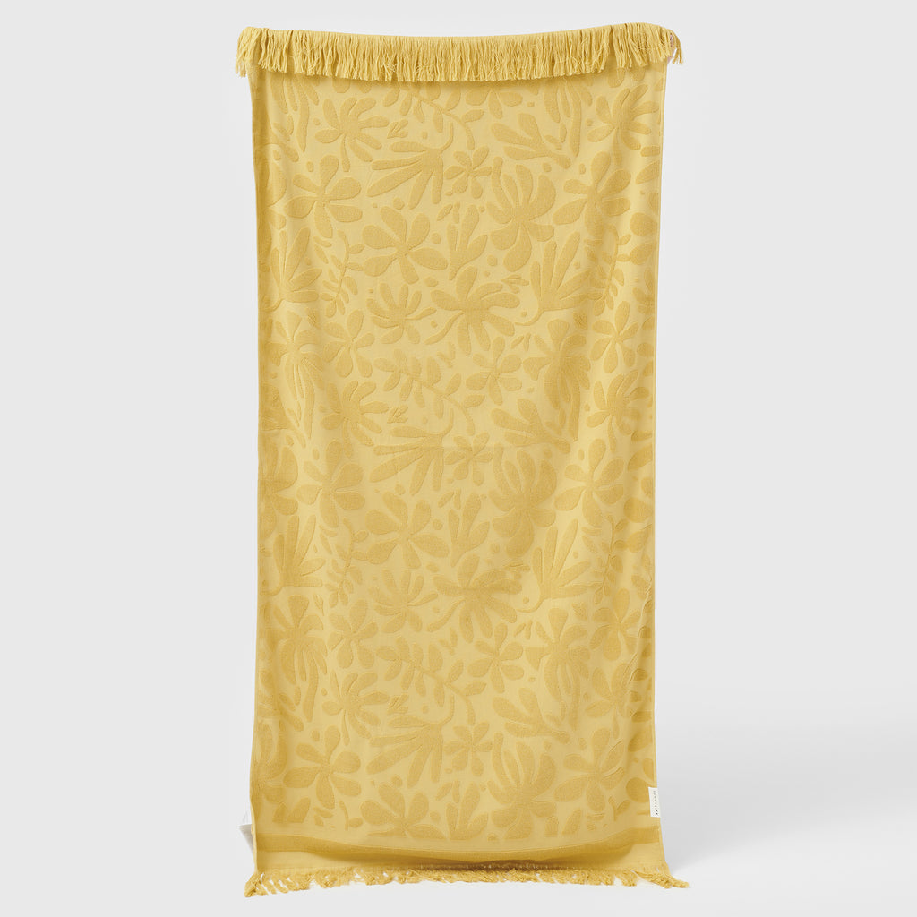Sunnylife: Luxe Towel - Mango Bay Golden Mustard