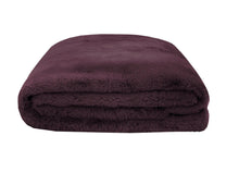 Load image into Gallery viewer, Bambury: Frida Faux Fur Throw - Plum