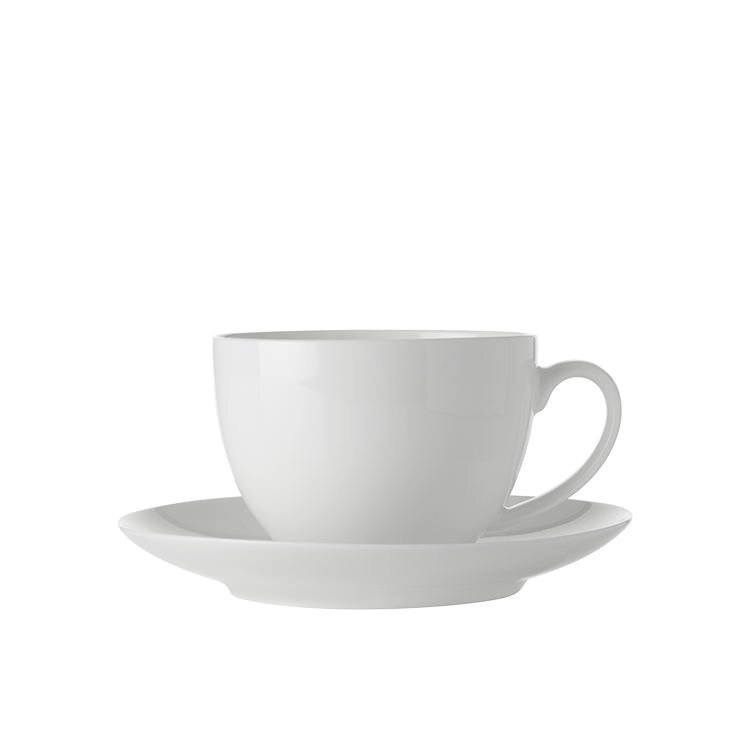 Maxwell & Williams: White Basics Cup & Saucer (Set of 4) (280ml)