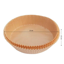 Load image into Gallery viewer, 100PCS 23cm x 4.5cm Baking Paper for Air Fryer - Round