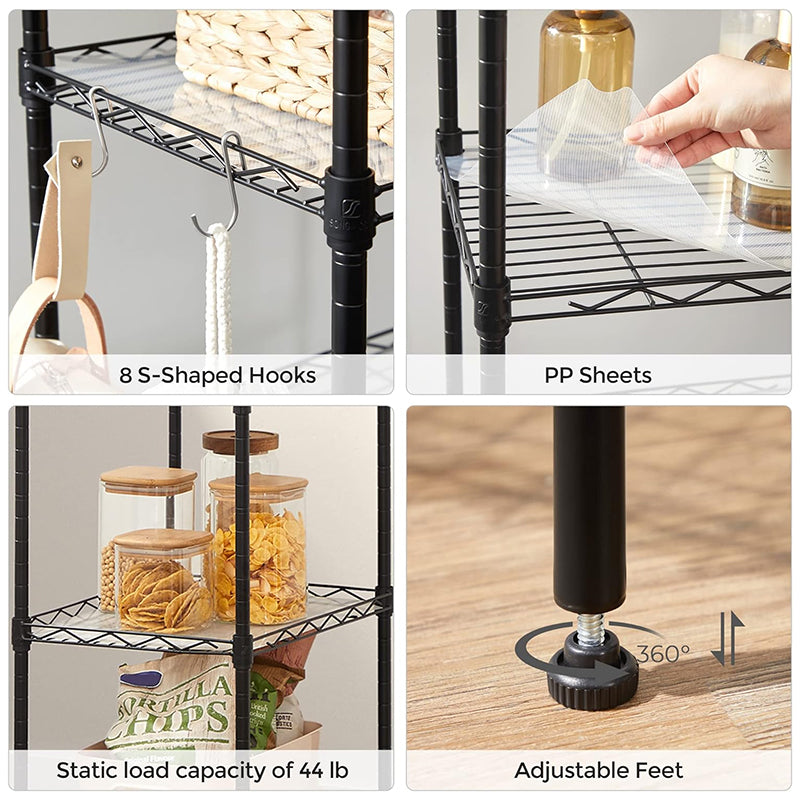 STORFEX 5 - Tier Adjustable Pantry Shelves