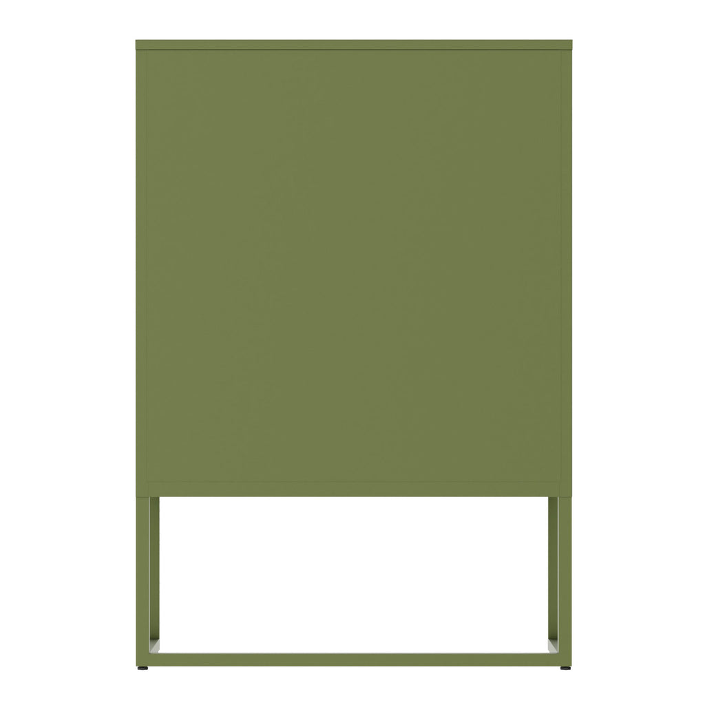 Fraser Country Milan Metal Cabinet Two Mesh Doors - Olive Green