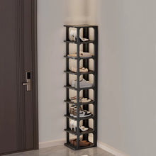 Load image into Gallery viewer, STORFEX 5 Tier Plastic Shoe Rack Storage Rack - Black