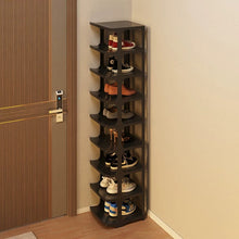 Load image into Gallery viewer, STORFEX 5 Tier Plastic Shoe Rack Storage Rack - Black