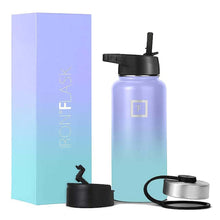 Load image into Gallery viewer, Iron Flask: Wide Mouth Bottle with Straw Lid - Cotton Candy (950ml)