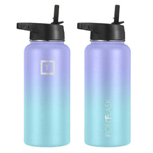 Load image into Gallery viewer, Iron Flask: Wide Mouth Bottle with Straw Lid - Cotton Candy (950ml)