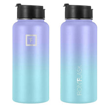 Load image into Gallery viewer, Iron Flask: Wide Mouth Bottle with Straw Lid - Cotton Candy (950ml)