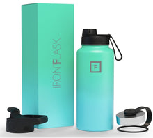 Load image into Gallery viewer, Iron Flask: Wide Mouth Bottle with Spout Lid - Sky (950ml)