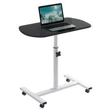 Load image into Gallery viewer, STORFEX Adjustable Laptop Desk with Wheels - Black