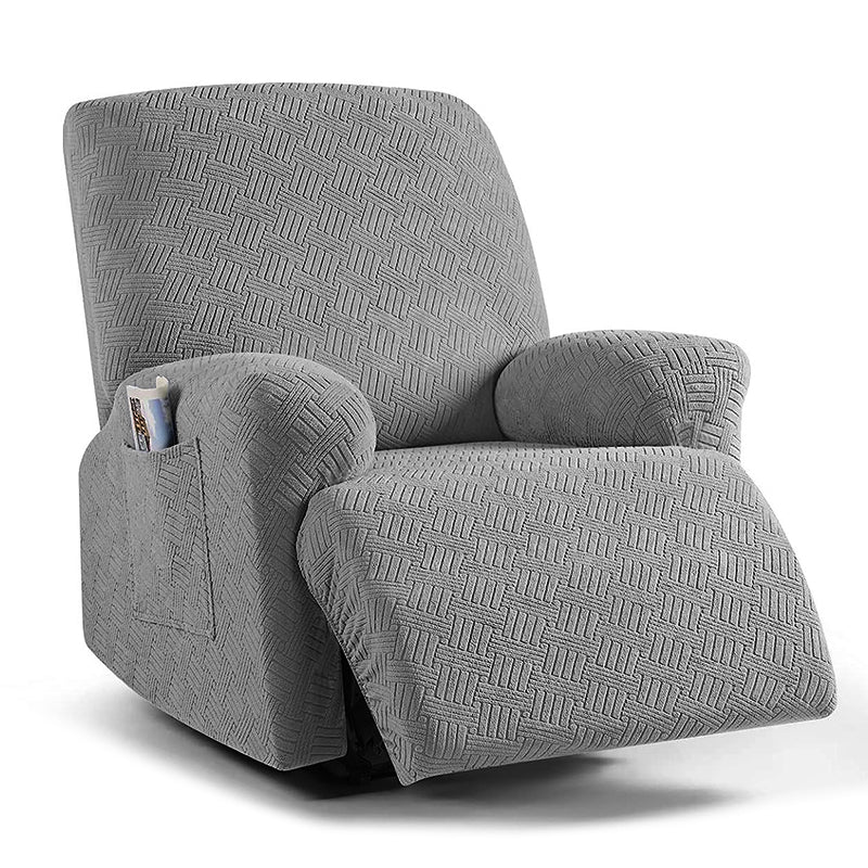 COMFEYA 1 Seater Recliner Cover for Lounge Chair - Gray