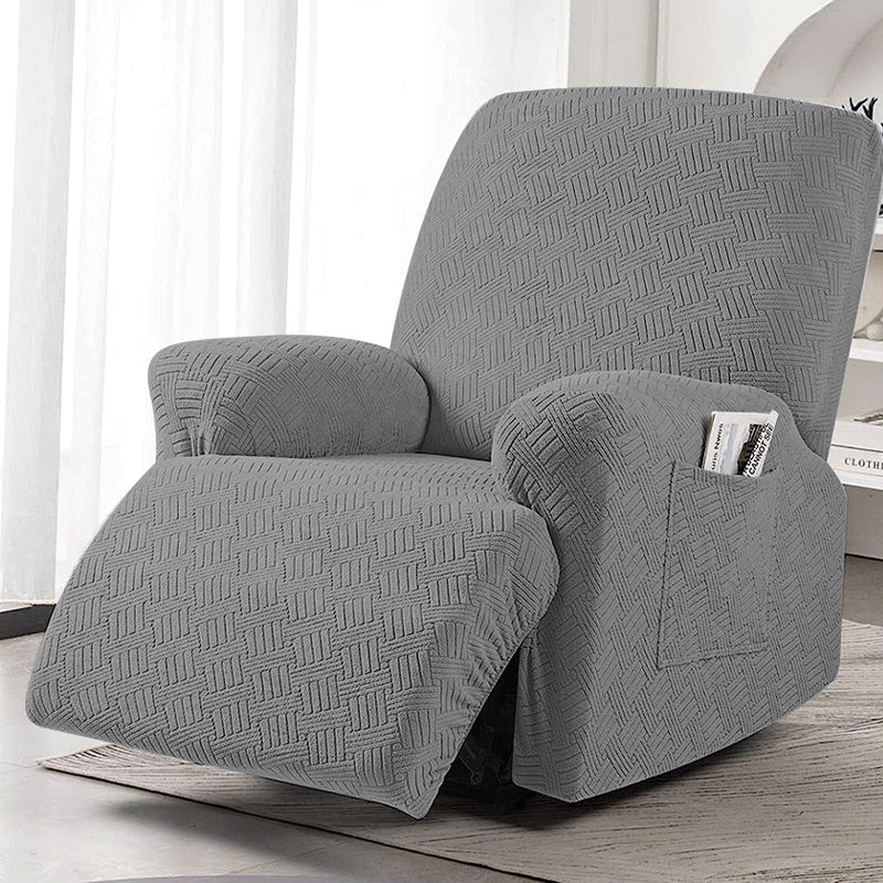 COMFEYA 1 Seater Recliner Cover for Lounge Chair - Gray