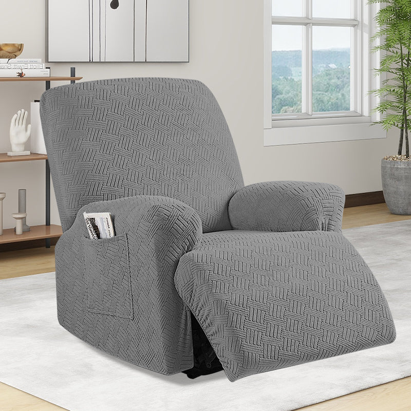 COMFEYA 1 Seater Recliner Cover for Lounge Chair - Gray