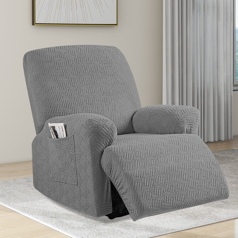 COMFEYA 1 Seater Recliner Cover for Lounge Chair - Gray