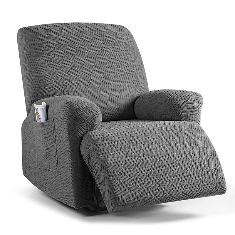 COMFEYA 1 Seater Recliner Cover for Lounge Chair - Dark Gray