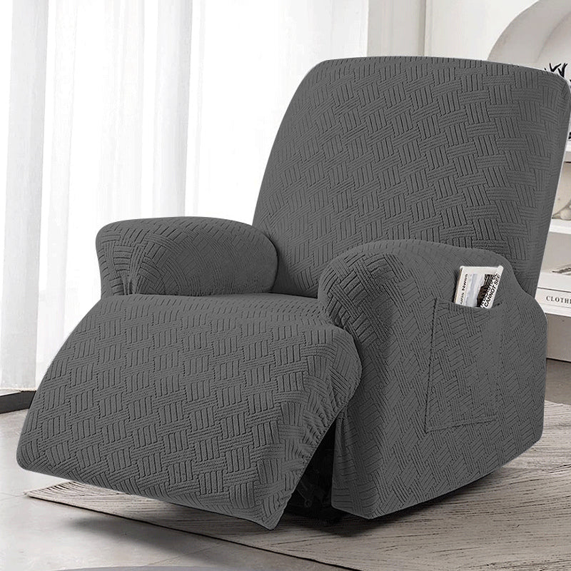 COMFEYA 1 Seater Recliner Cover for Lounge Chair - Dark Gray