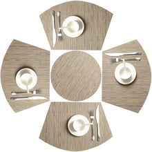 Load image into Gallery viewer, COMFEYA Woven PVC Placemats x5 - Khaki