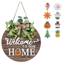 Load image into Gallery viewer, GREENYHAVEN Interchangeable Seasonal Welcome Sign