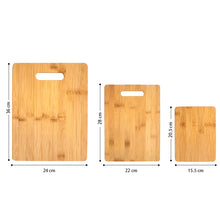 Load image into Gallery viewer, OZZYCOOK 3-Piece Bamboo Cutting Board Set