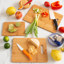 Load image into Gallery viewer, OZZYCOOK 3-Piece Bamboo Cutting Board Set