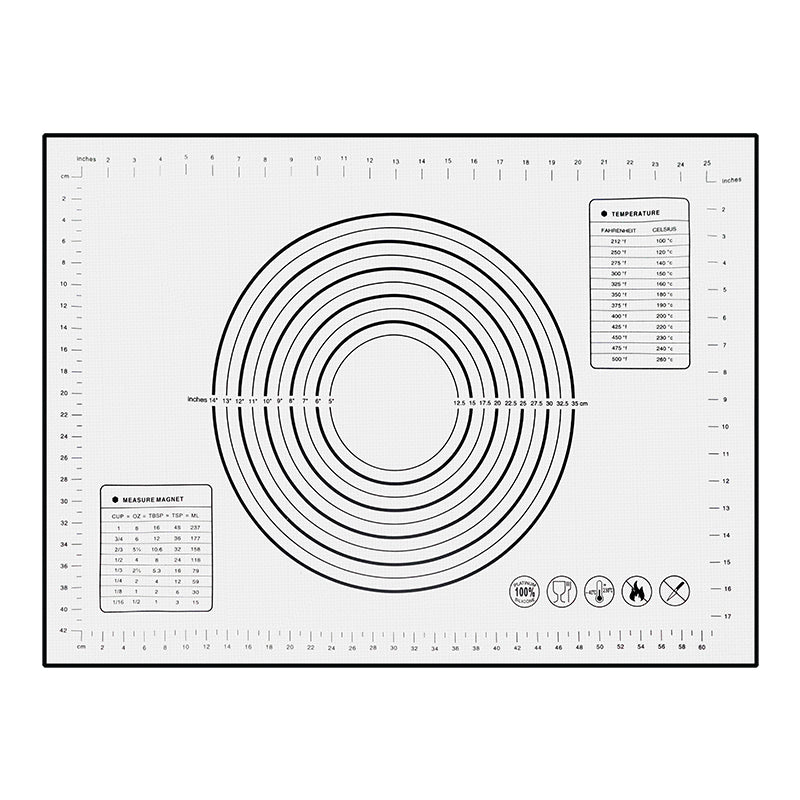 OZZYCOOK 70x50cm Extra Thick Silicone Baking Mat