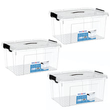 Load image into Gallery viewer, Spacexpert 3 x 80L Stackable Storage Bins with Lids