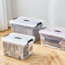 Load image into Gallery viewer, Spacexpert 3 x 55L Stackable Storage Bins with Lids