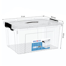 Load image into Gallery viewer, Spacexpert 3 x 55L Stackable Storage Bins with Lids