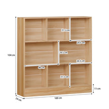 Load image into Gallery viewer, STORFEX 3-Tier Open Bookshelf - Wood