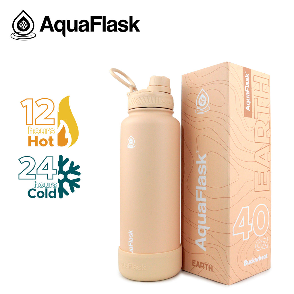 AquaFlask: Earth Water Bottle - Buckwheat (1.18L/40oz)