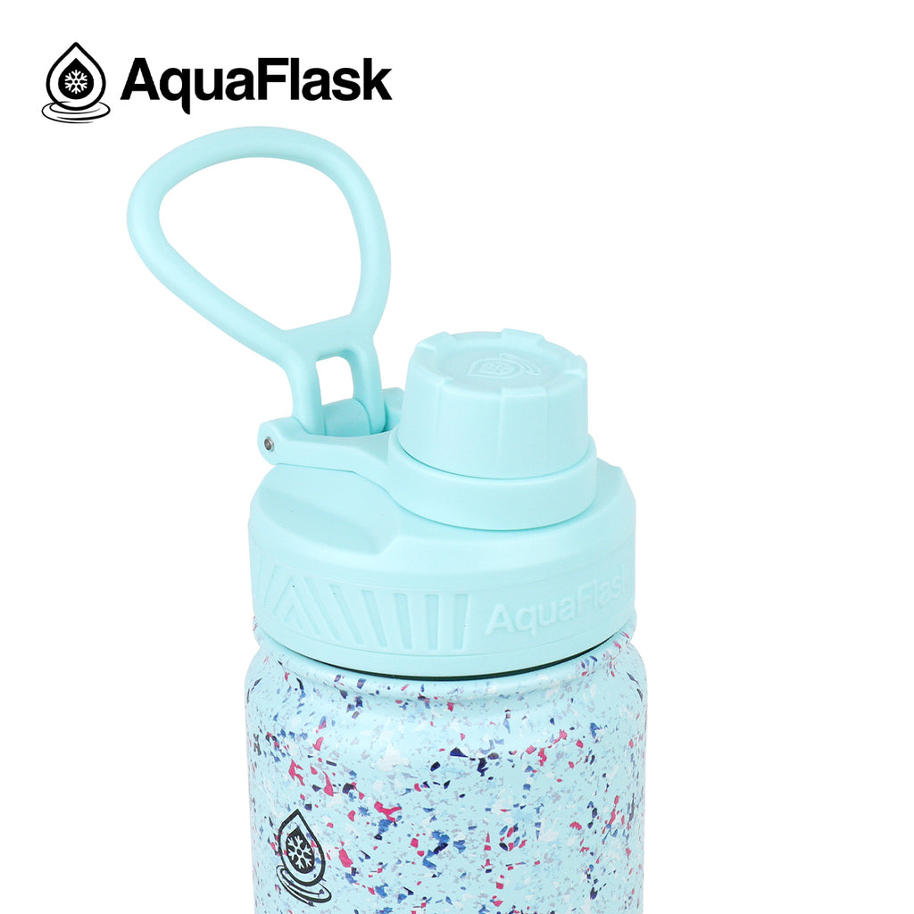 AquaFlask: IL Terrazzo Water Bottle - Arctic Blue (532mL/18oz)