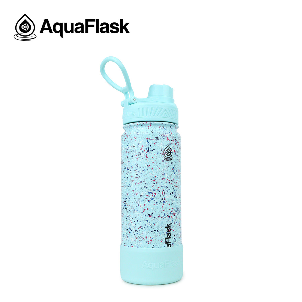 AquaFlask: IL Terrazzo Water Bottle - Arctic Blue (532mL/18oz)